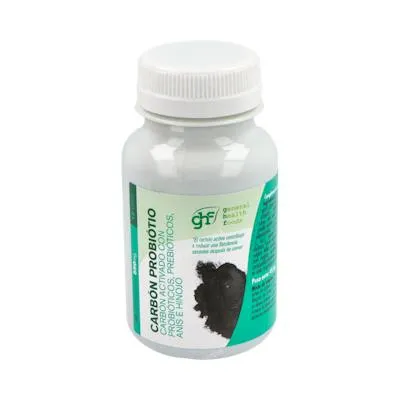 Carbón activado con probioticos 550 mg caps 90 uds., Ghf
