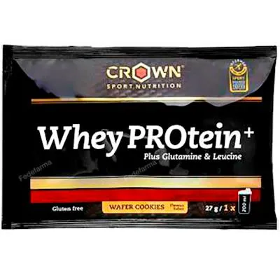 Whey protein + wafer cookies monodosis 27 g, Crown Sport Nutrition