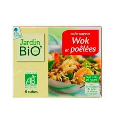 Caldo wok 6cubitosx BIO 11 g, Jardin Bio