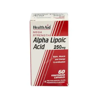 Ácido alphalipoico 60 cápsulas, Health Aid