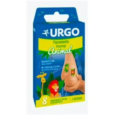 Animal kids tatto 8 pleisters, Urgo