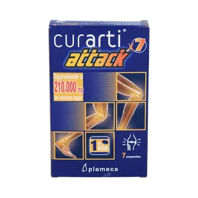 Curarti attack 7 comprimidos, Plameca
