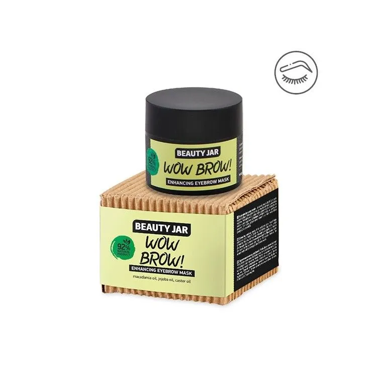 Mascarilla para cejas realzadora - Macadamia y Jojoba, Beauty Jar