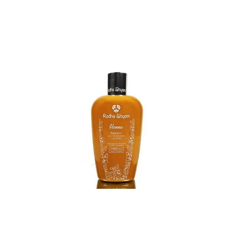 Baume après-shampooing henné couleur châtain 250 ml, Radhe Shyam