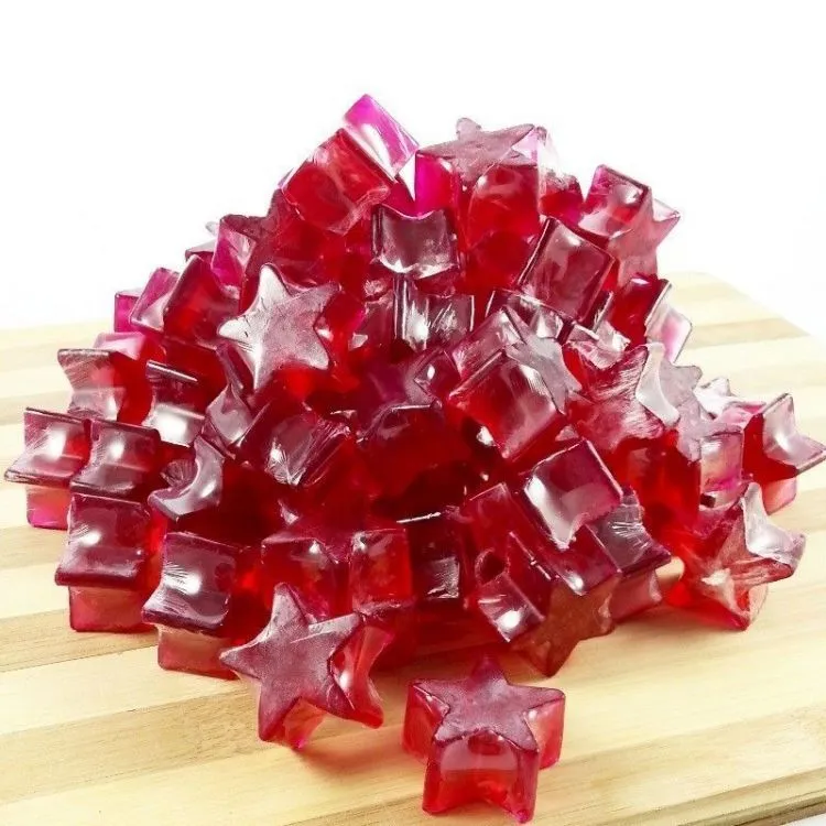 Jabón forma estrellas cereza 1Kilo, Big Soap Factory