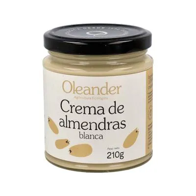 Crema de almendra blanca repelada BIO 210 g, Oleander