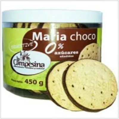 Maria chocolate digestive biscuits, no added sugar 450 g, La Campesina