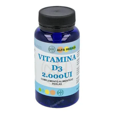Vitamina D3 2000UI 100 perlas, Alfa Herbal