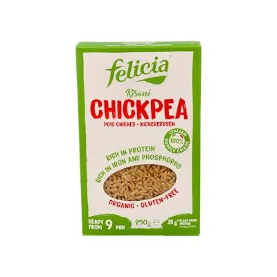 Risoni de garbanzos sin gluten BIO 250 g, Felicia