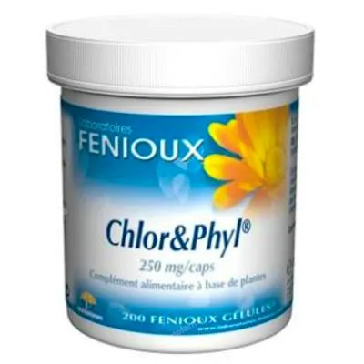 Chlorophyl 250 mg 200 cápsulas, Fenioux