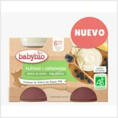 Joghurt Hafer Banane Heidelbeeren BIO 2 x 130 g, Babybio