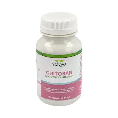 Chitosan with green tea and vitamin C 600 mg caps 100 units, Sotya