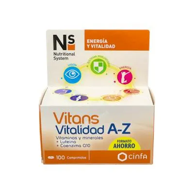 Vitans vitalidad a-z 100 comprimidos, Ns