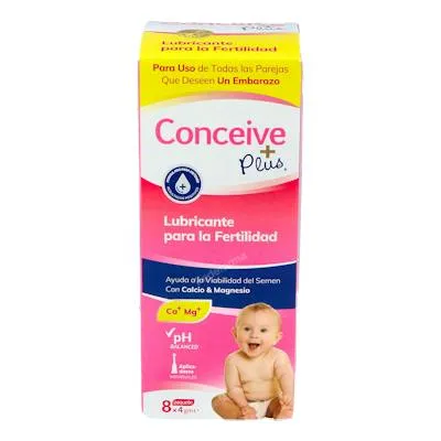 Lubricante conceive plus 8 aplicadores unidosi, Sasmar