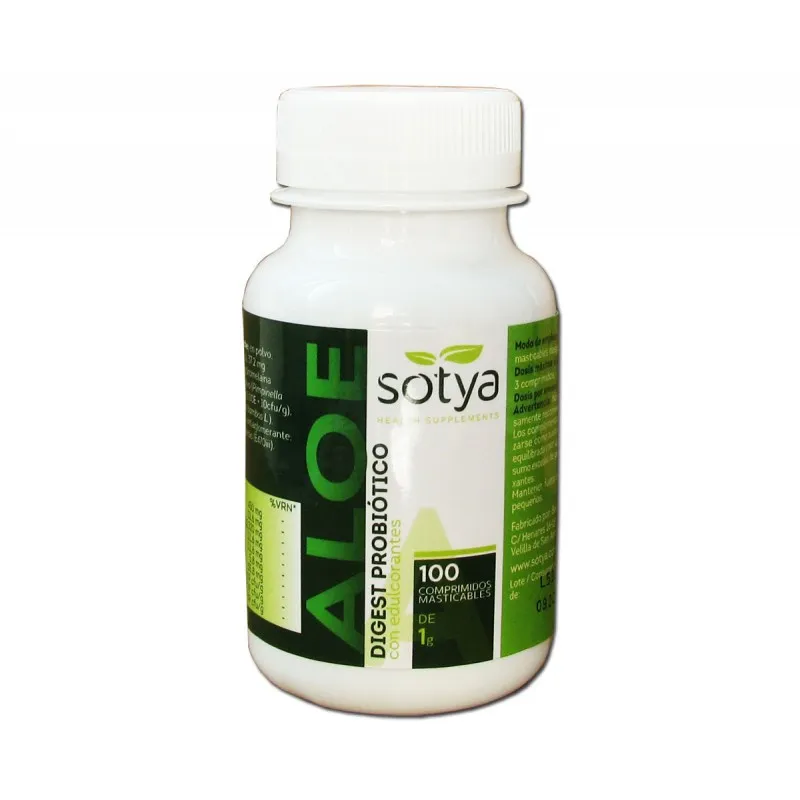 Aloe digest probiotico 100 comprimidos mastic 1 g, Sotya