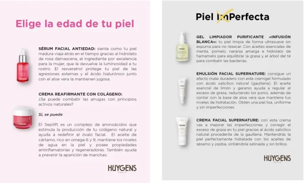 Cartel descriptivo para peana madera gama día y noche- verde y azul, Huygens