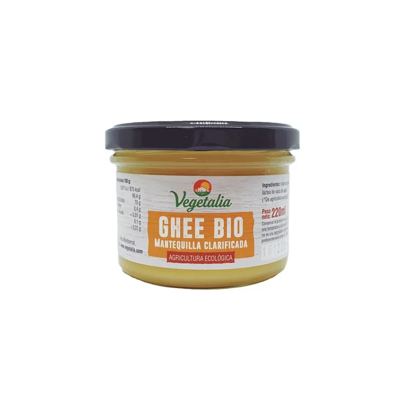 Mantequilla ghee clarificada BIO 220 ml, Vegetalia