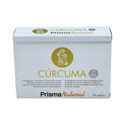 Cúrcuma + manganeso 30 cápsulas, Prisma Natural