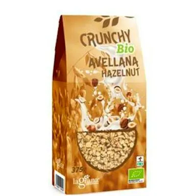 Crunchy avena avellana BIO 375 g, La Grana