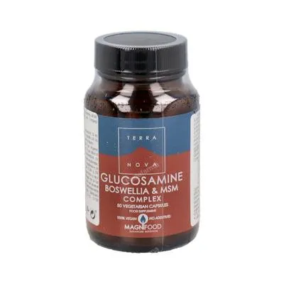 Glucosamina,boswelia y MSM complex 50 cápsulas vegetales, Terranova