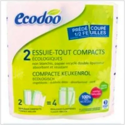 Papel de cocina compacto 2 uds., Ecodoo