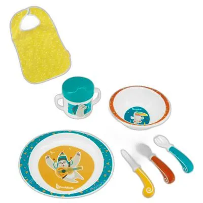 Set de comida yummy azul 7 piezas, Babymoov