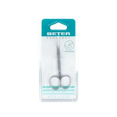 Tijera piel curva inox 24110, Beter