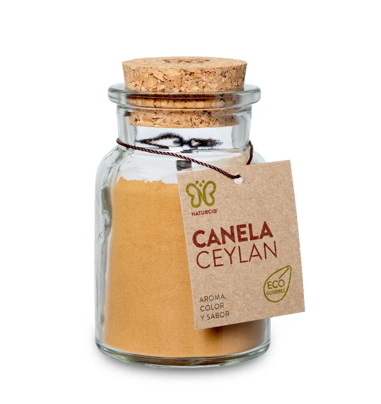 Canela ceylan molida gourmet BIO 55 g, Naturcid