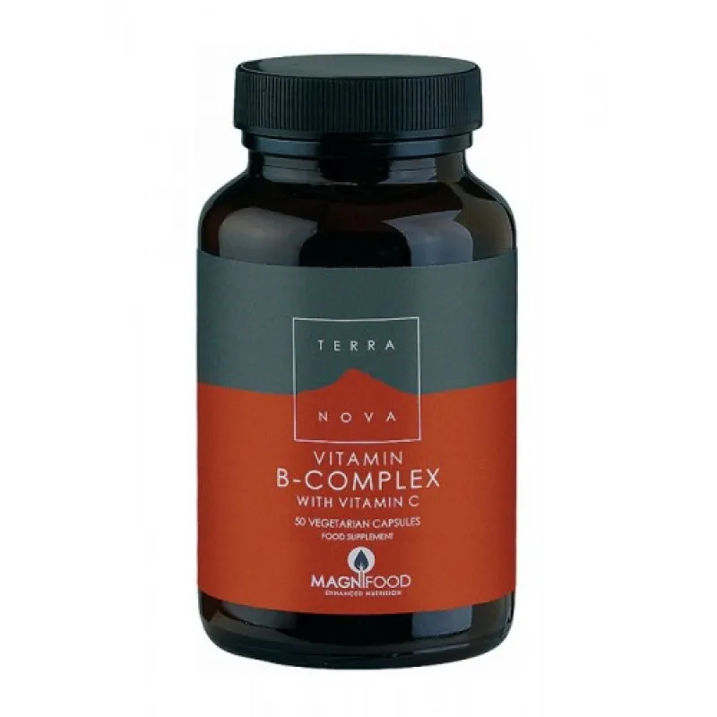 Vitamina b-complex+c terra nova 50 cápsulas, Terranova