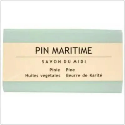 Jabón en pastilla de pino marítimo BIO 100 g, Savon Du Midi