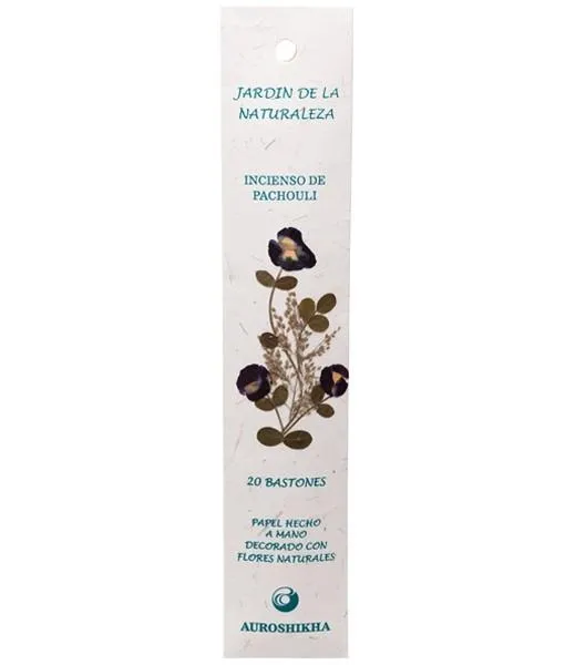 Incienso Pachulí Jardín Naturaleza, Auroshikha
