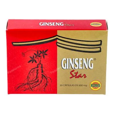 Ginseng rojo star 30 cápsulas, Robis