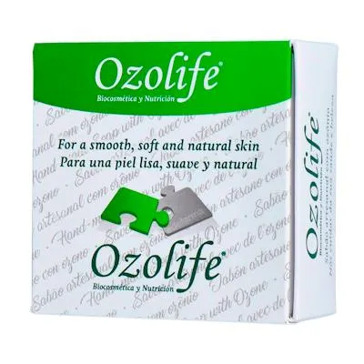 Biocosmetica y nutrición jabón de ozono pastilla 100 g, Ozolife