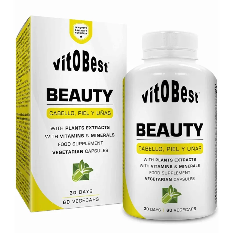 Beauty cabello piel uñas vitobest 60 cápsulas vegetales, Vit.o.best