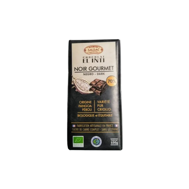 Chocolate negro 70% el oro de los andes BIO, Oro Los Andes