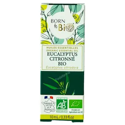 Limón-eucalipto aceite esencial orgánico BIO 10 ml, Born To Bio