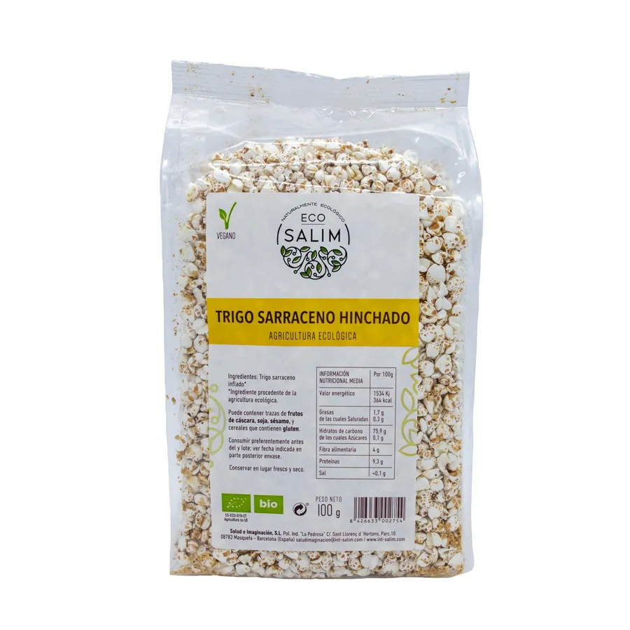 Gepuffter Buchweizen 100 g, Ecosalim
