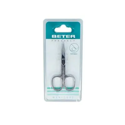 Forbice unghie cromata punta dritta prof 9,3cm 24064, Beter