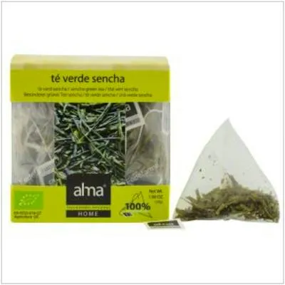 Té verde sencha infusión BIO 15 pirámides, Alma Home