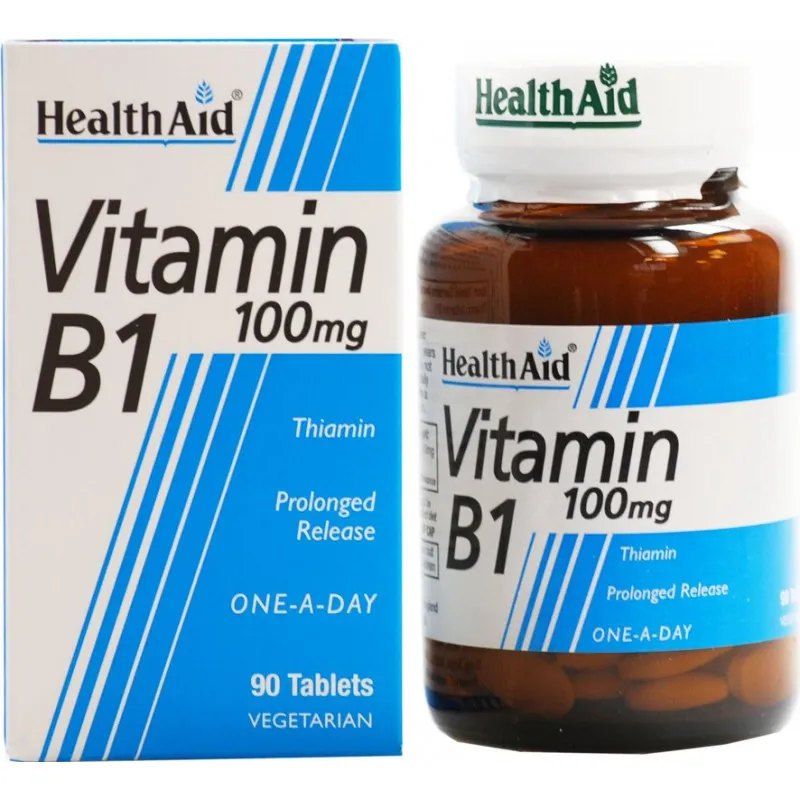 Vitamina b1 (tiamina) 100 mg 90 comprimidos, Health Aid