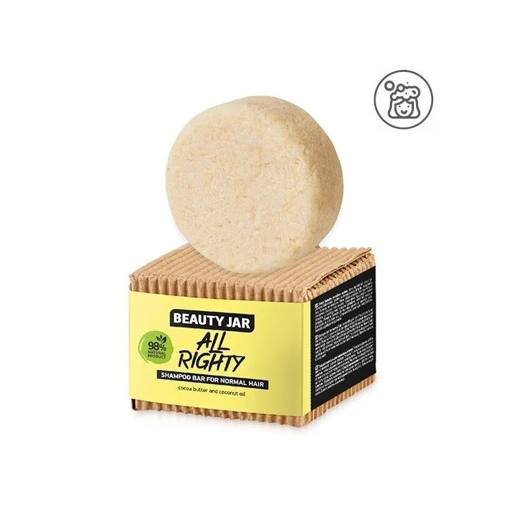 Champô sólido cabelos normais - all righty, Beauty Jar