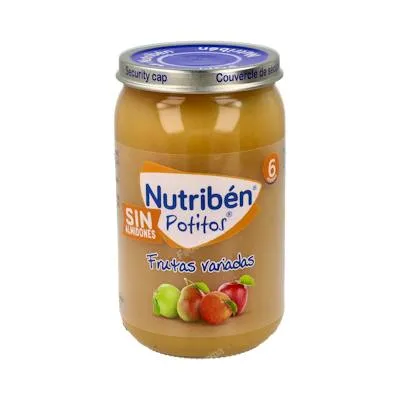 Potito frutas variadas 235gr 6 ml, Nutriben