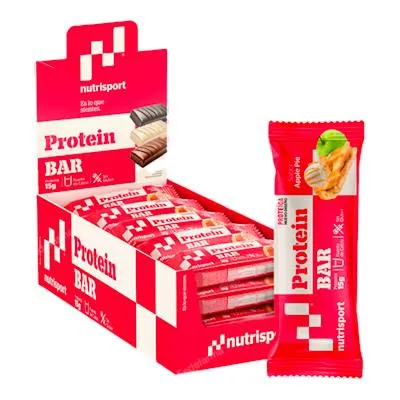 Barrita proteica yogur-apple-pie 24 uds., Nutrisport