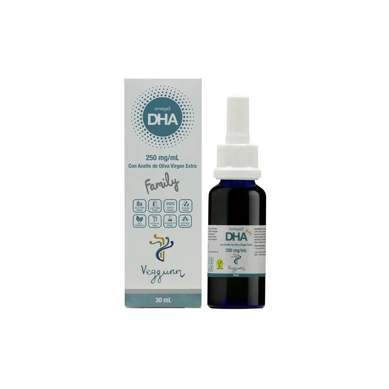 Dha omega 3 family 250 mg/ml 30 ml, Veggunn