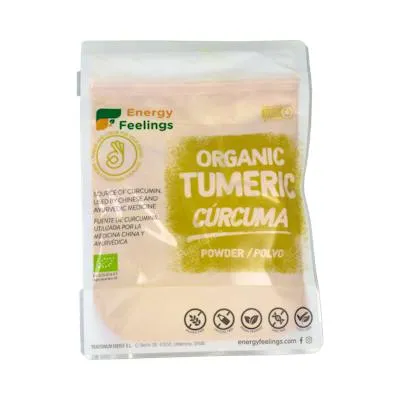 Cúrcuma polvo sin gluten BIO 200 g, Energy Feelings