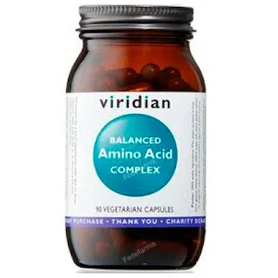 Balanced amino acid complex 90 cápsulas vegetales, Viridian