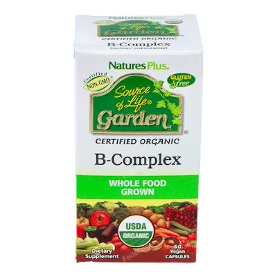 Garden source of life B complex 60 cápsulas, Natures Plus
