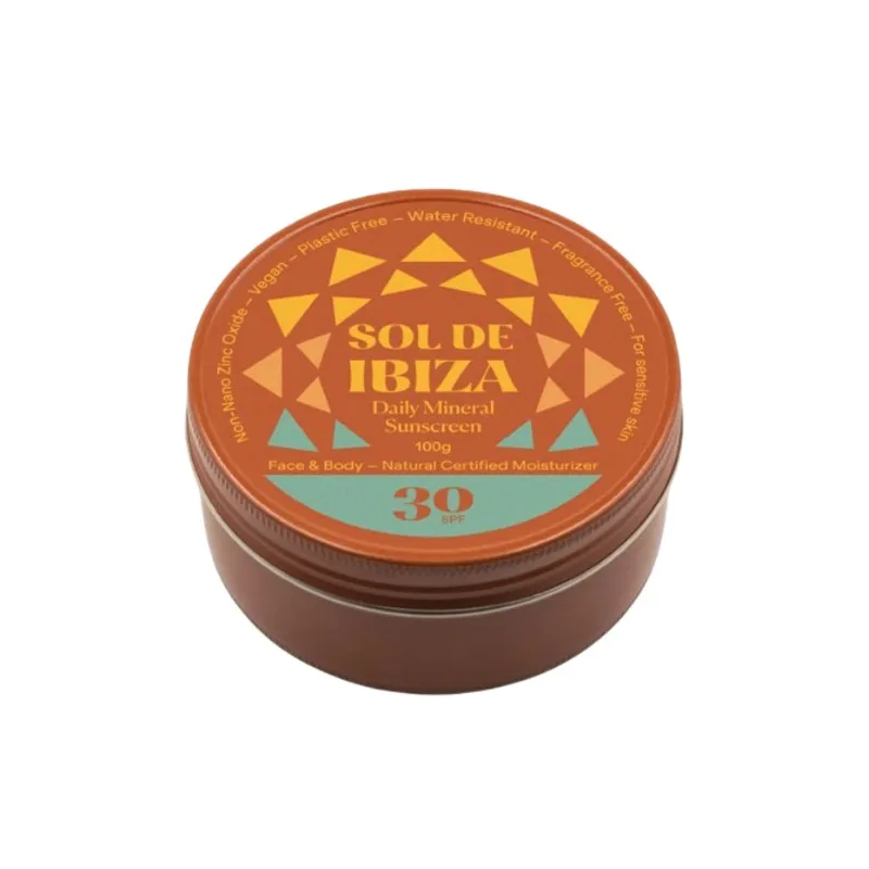 Crema solar spf 30 lata 100 g, Sol De Ibiza