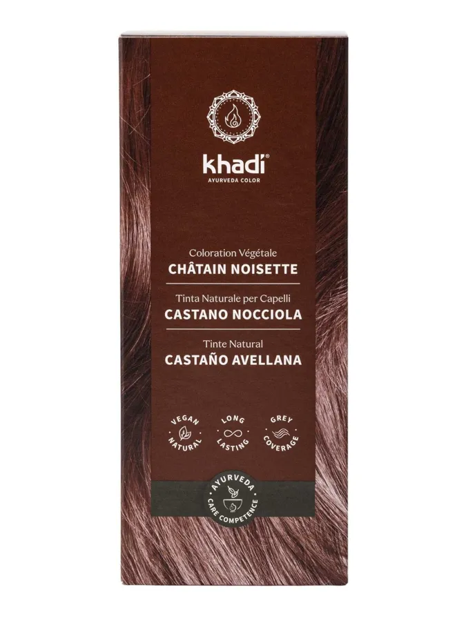 Tinte natural Castaño avellana, Khadi