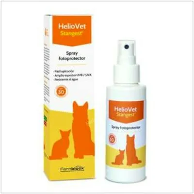 Heliovet protecteur solaire en spray SPF 50 chien et chat +2 M vet 80 ml, Stangest Vet